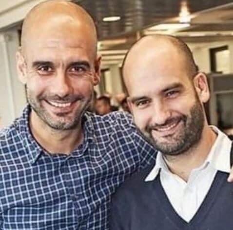 Pere Guardiola with his brother Pep Guardiola.